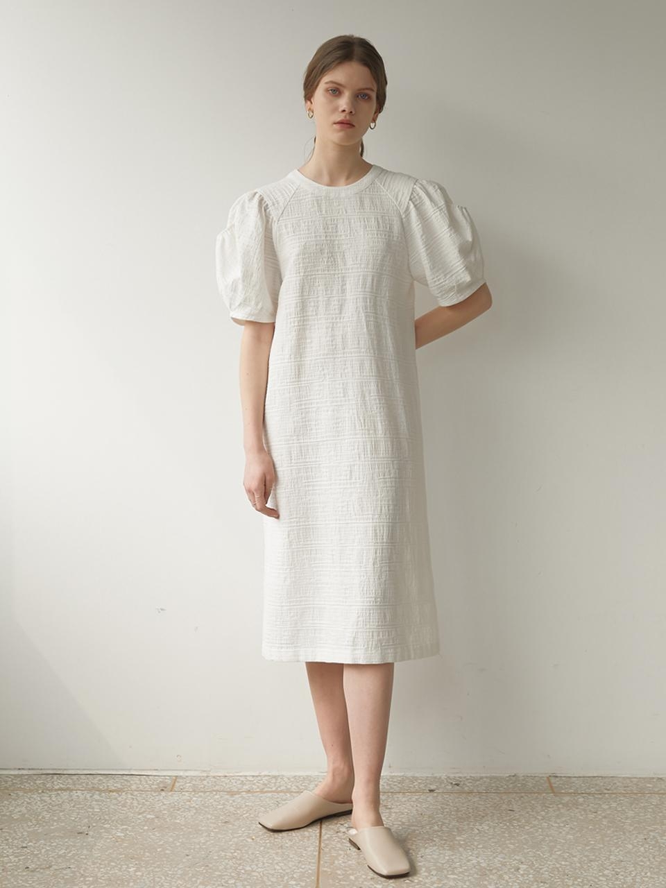 white cut out puff sleeve dress Floral Puff Sleeve Cut Out Midi Dress In White