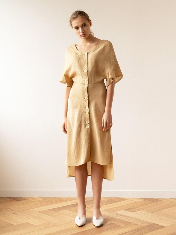KEUNI NUA Premium Linen And Beach Cover-Up Summer Dress KEUNI NUA Premium Linen And Beach Cover-Up Summer Dress