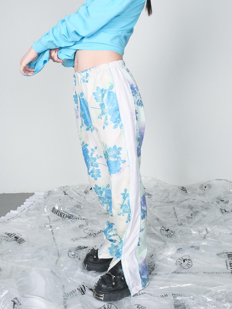 【THE CENTAUR】COLORING TRACK PANTS the centaur Flower Track Pants - FLOWER | Garmentory
