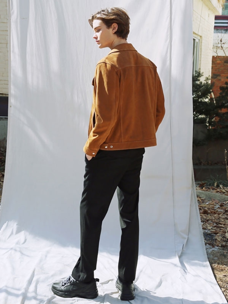 【SPERONE】25SS★ Vegan Suede Trucker Jacket SPERONE-Suede-Trucker-Jacket--