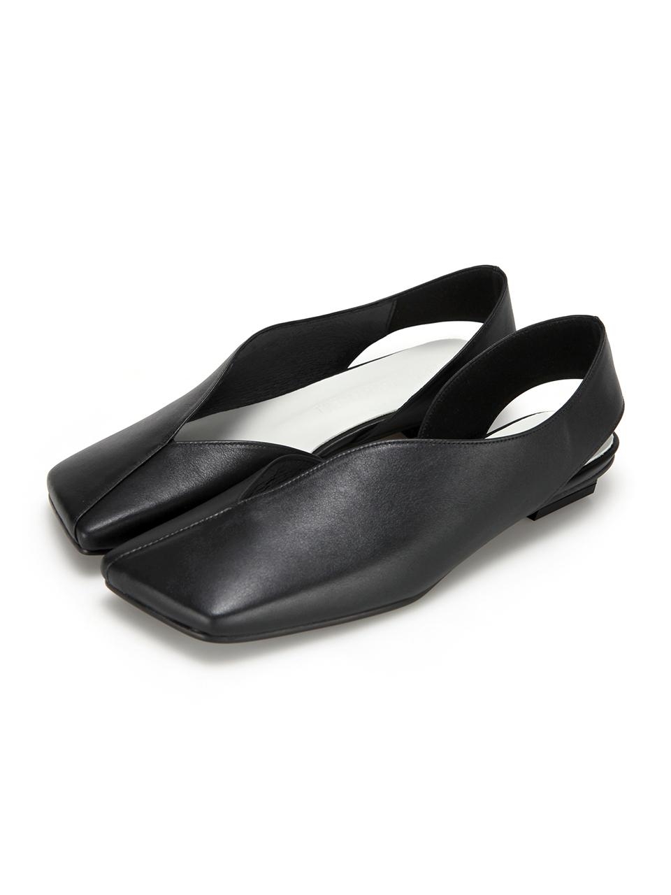 Flat Apartment Square Toe Slingbacks Black Garmentory