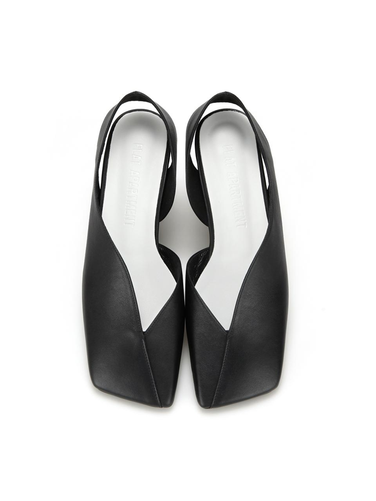 Flat Apartment Square Toe Slingbacks - Black - Image 2 of 4