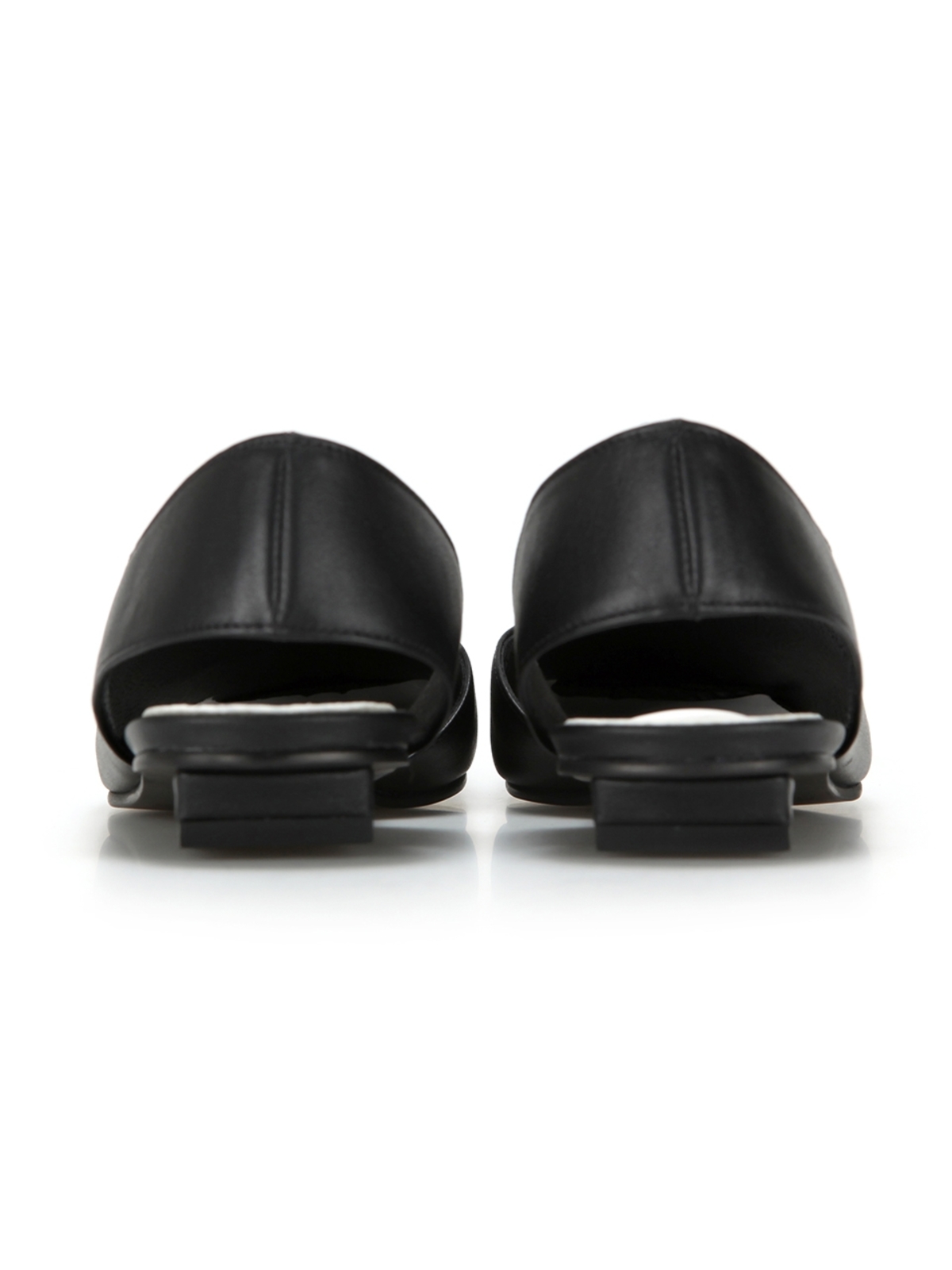 Flat Apartment Square Toe Slingbacks - Black - Image 3 of 4