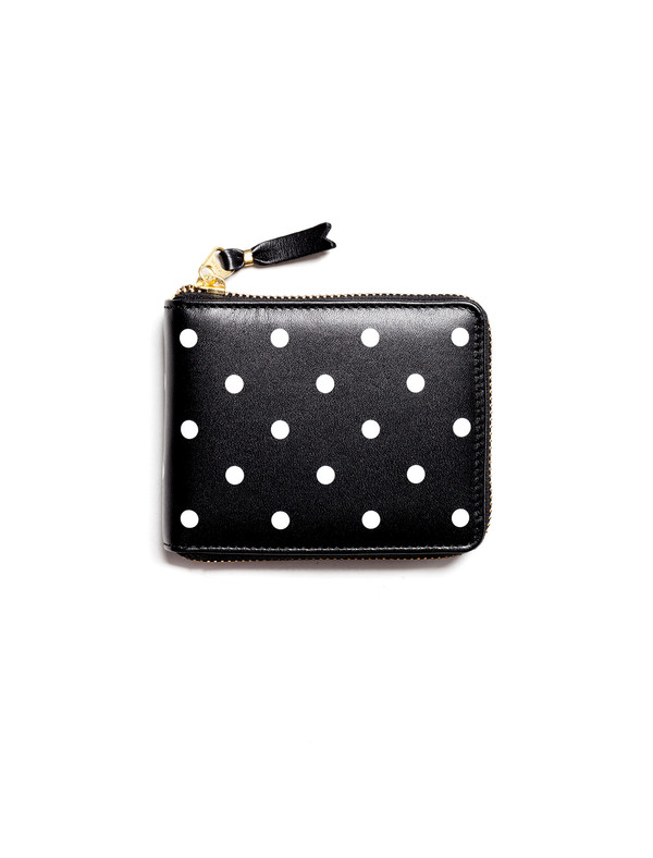 comme des garcons polka dot wallet
