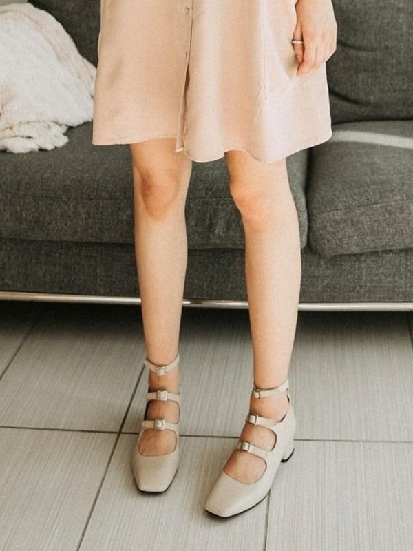 NONETHELESS Mary Jane Shoes - Beige