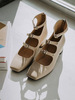 NONETHELESS Mary Jane Shoes - Beige - Thumbnail 2