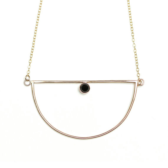 Hart + Stone Evanescent Necklace - Gold & Onyx Hart + Stone Evanescent Necklace - Gold & Onyx