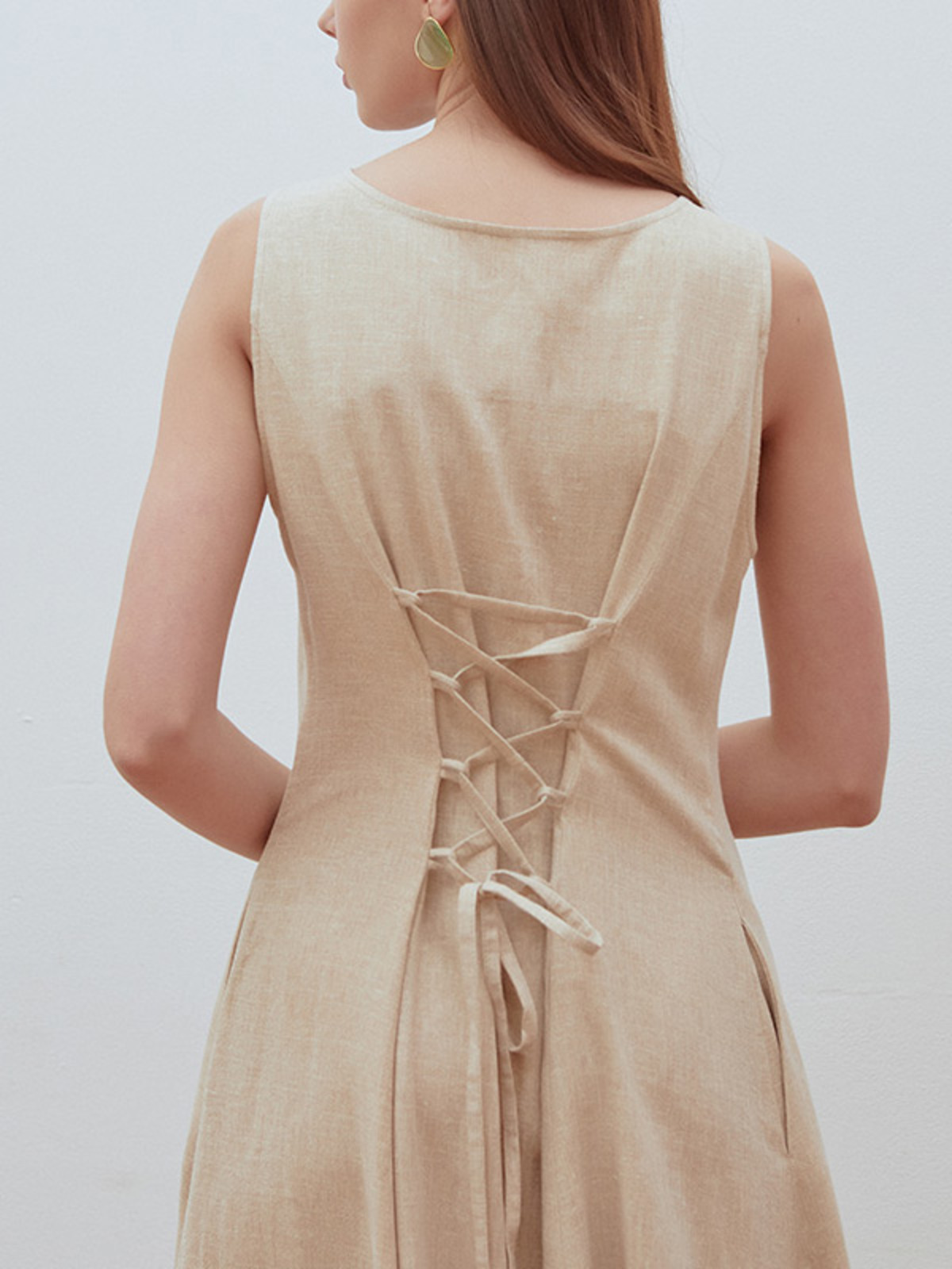 plus size bridal shower dress Country Corset Midi Dress (Beige/Olive) Dress + Corset / XL