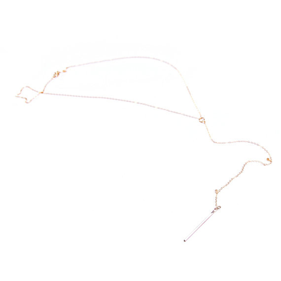 mountain drop necklace-Gold 10" drop mountain drop necklace-Gold 10" drop