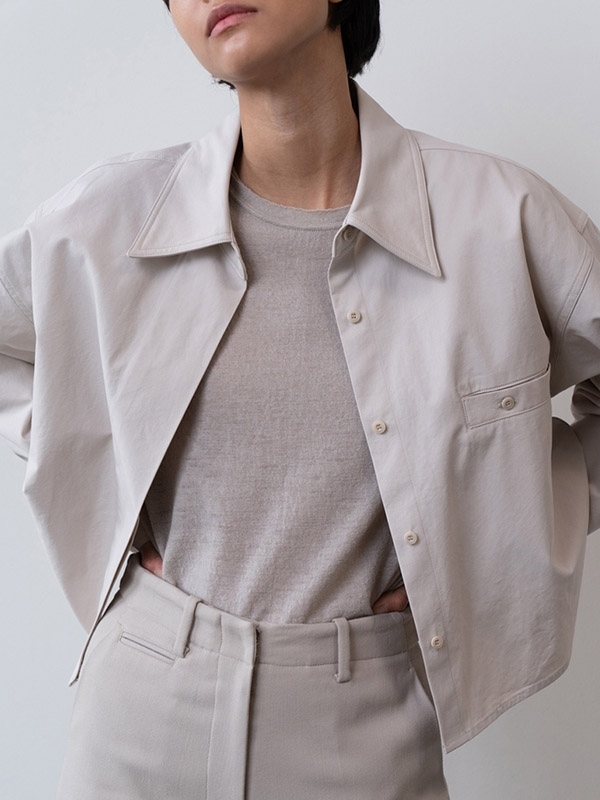 MOIA Crop Shirt - Ecru MOIA Crop Shirt - Ecru