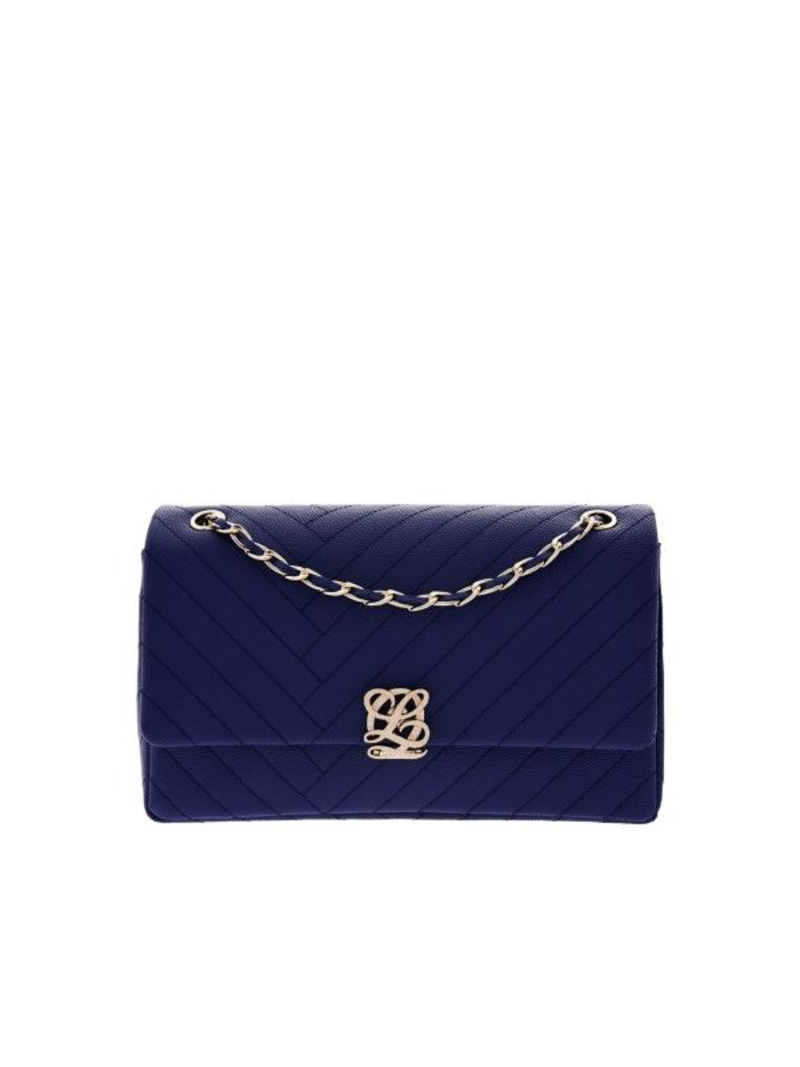 LOUIS QUATORZE Line Quilted Shoulder Bag - Blue | Garmentory