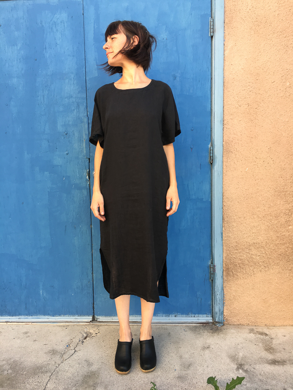 knee length dresses for ladies pleated cocoon dress main image 1