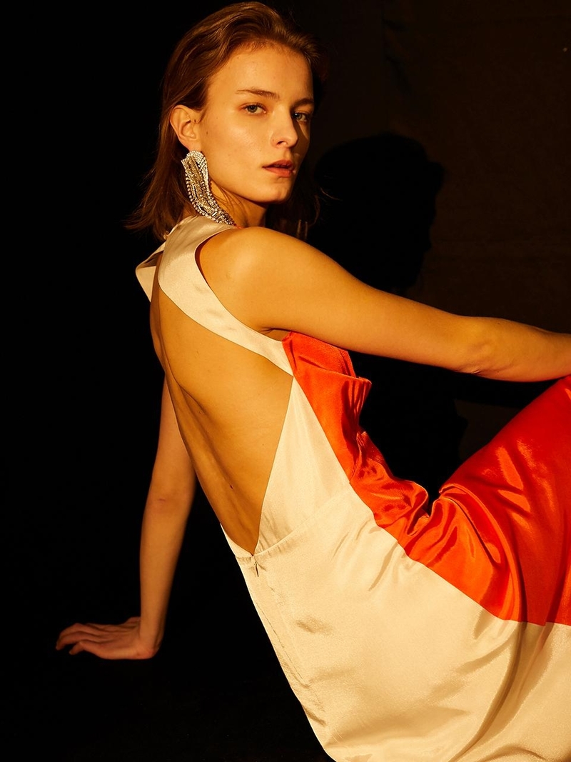 ワンピース MARDI MERCREDI MAXI DRESS V NECK STRIPE KS129 MARDI MERCREDI MAXI DRESS V NECK STRIPE KS129 (Mardi