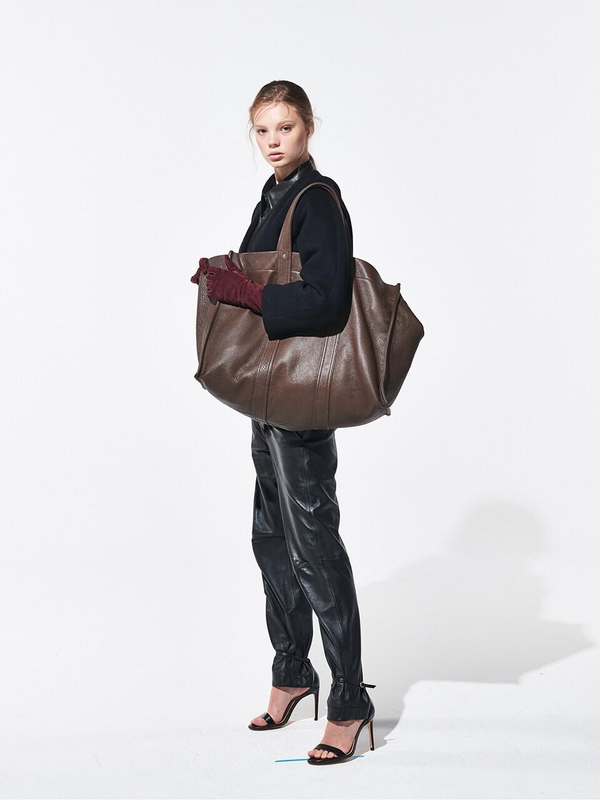 MARDI MERCREDI All Leather Weekend Bag - Chocolate | Garmentory