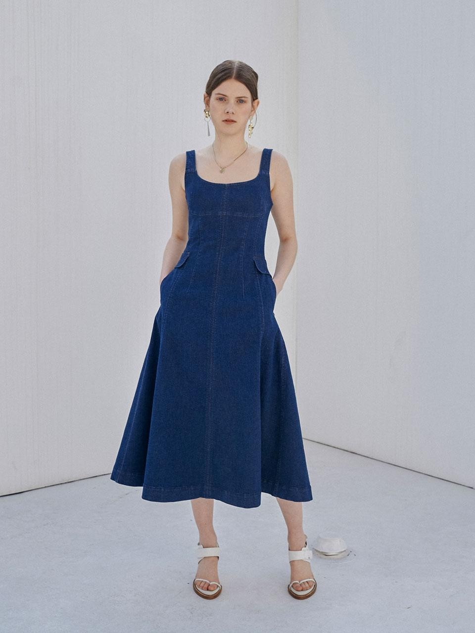 OUAHSOMMET Slim Fit Denim Dress | Garmentory