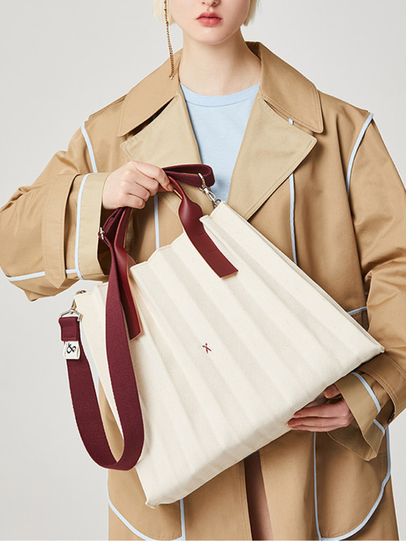 【JOSEPH&STACEY】新作 LUCKY PLEATS CANVAS COATED SHOPPER(L) 4c396d487b9b68963edd5fecf2a2f1