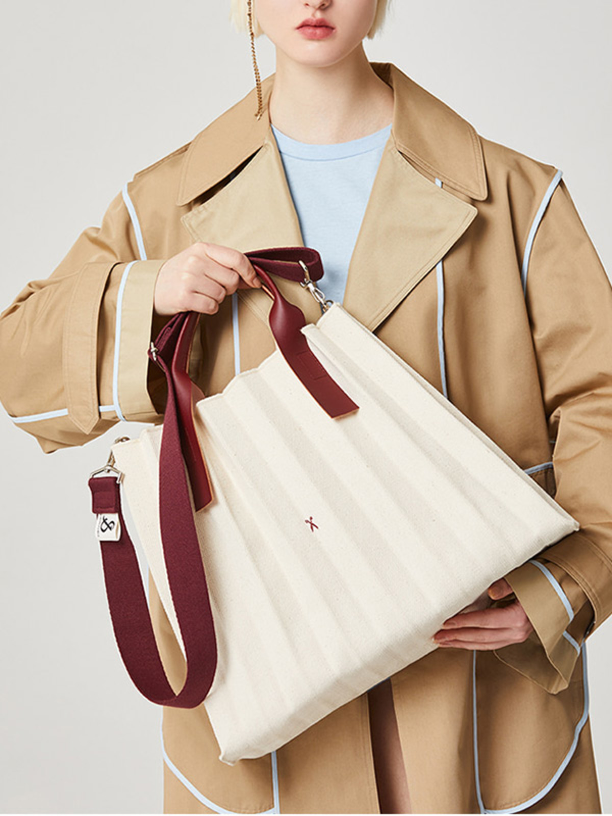 Joseph & Stacey Lucky Pleats Canvas Bag | Garmentory