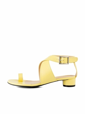 NONETHELESS Mid Heel Sandals N9-S157 - Lemon NONETHELESS Mid Heel Sandals N9-S157 - Lemon