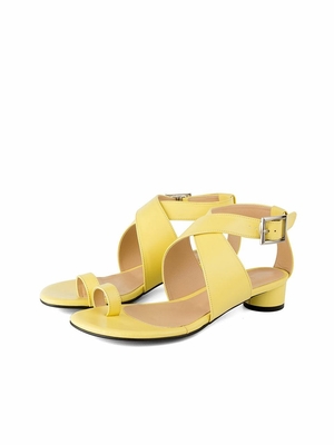 NONETHELESS Mid Heel Sandals N9-S157 - Lemon NONETHELESS Mid Heel Sandals N9-S157 - Lemon