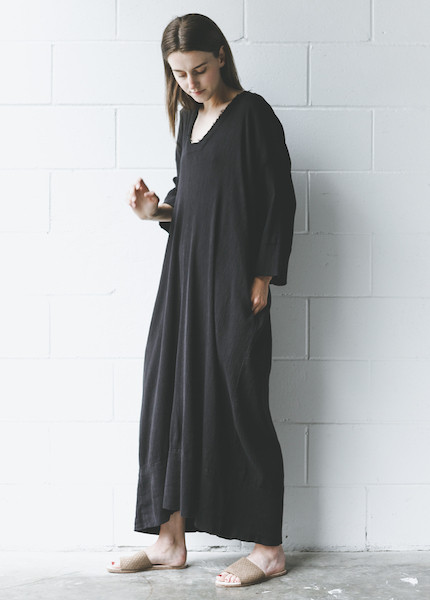 Black Crane - Kaftan Dress in Black Black Crane - Kaftan Dress in Black