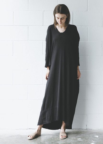 Black Crane - Kaftan Dress in Black Black Crane - Kaftan Dress in Black