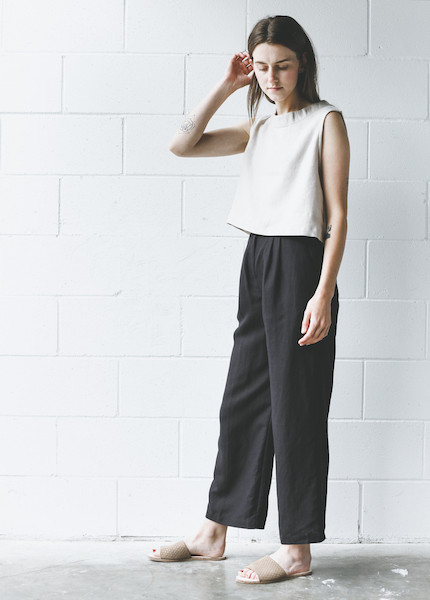 First Rite Wide Trouser - Black First Rite Wide Trouser - Black