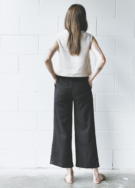First Rite Wide Trouser - Black First Rite Wide Trouser - Black