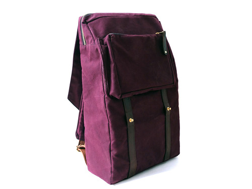 Woolfell Warrior Backpack Plum Woolfell Warrior Backpack Plum