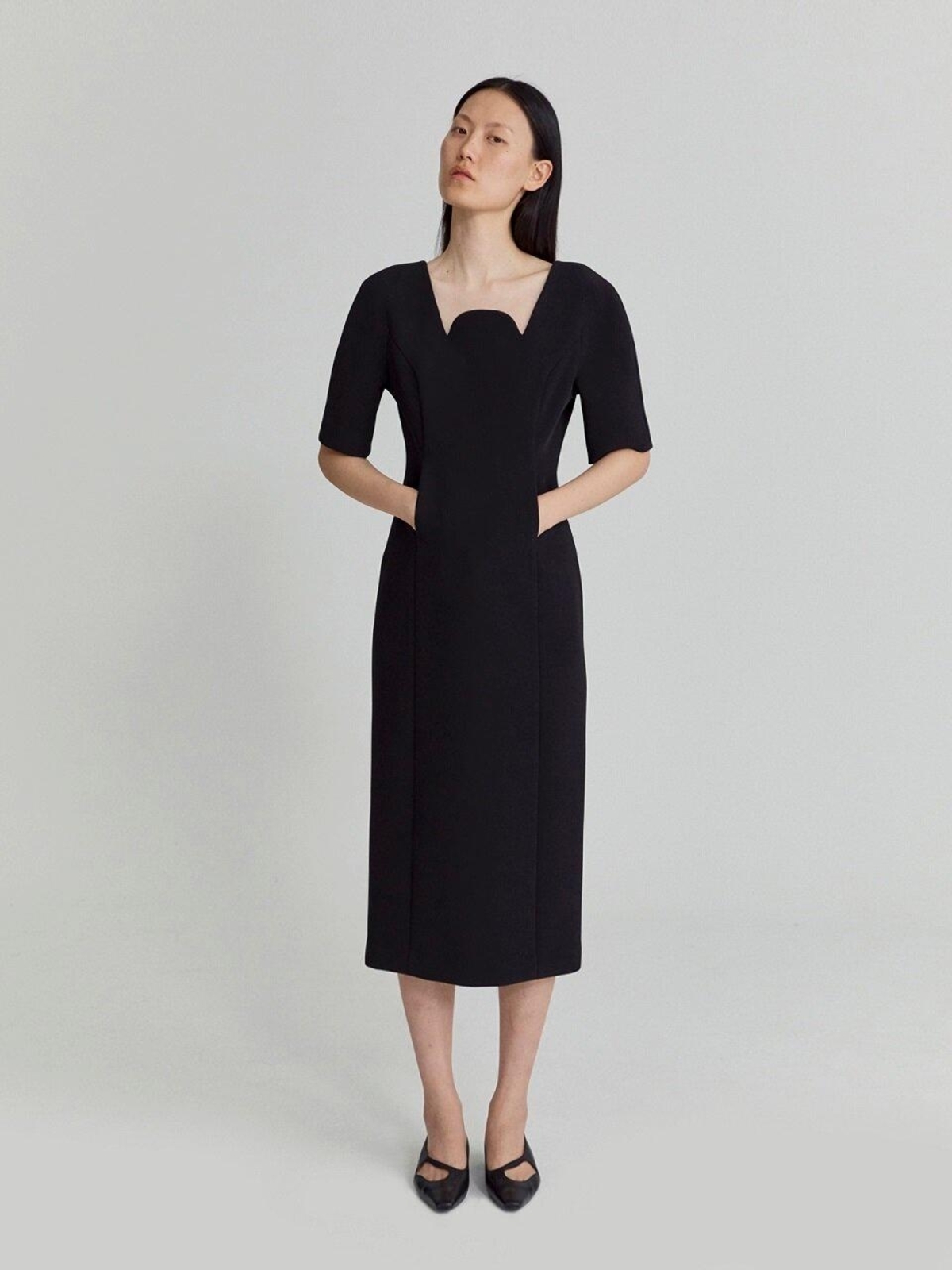 RECTO--Half-Circle-Neck-Dress-