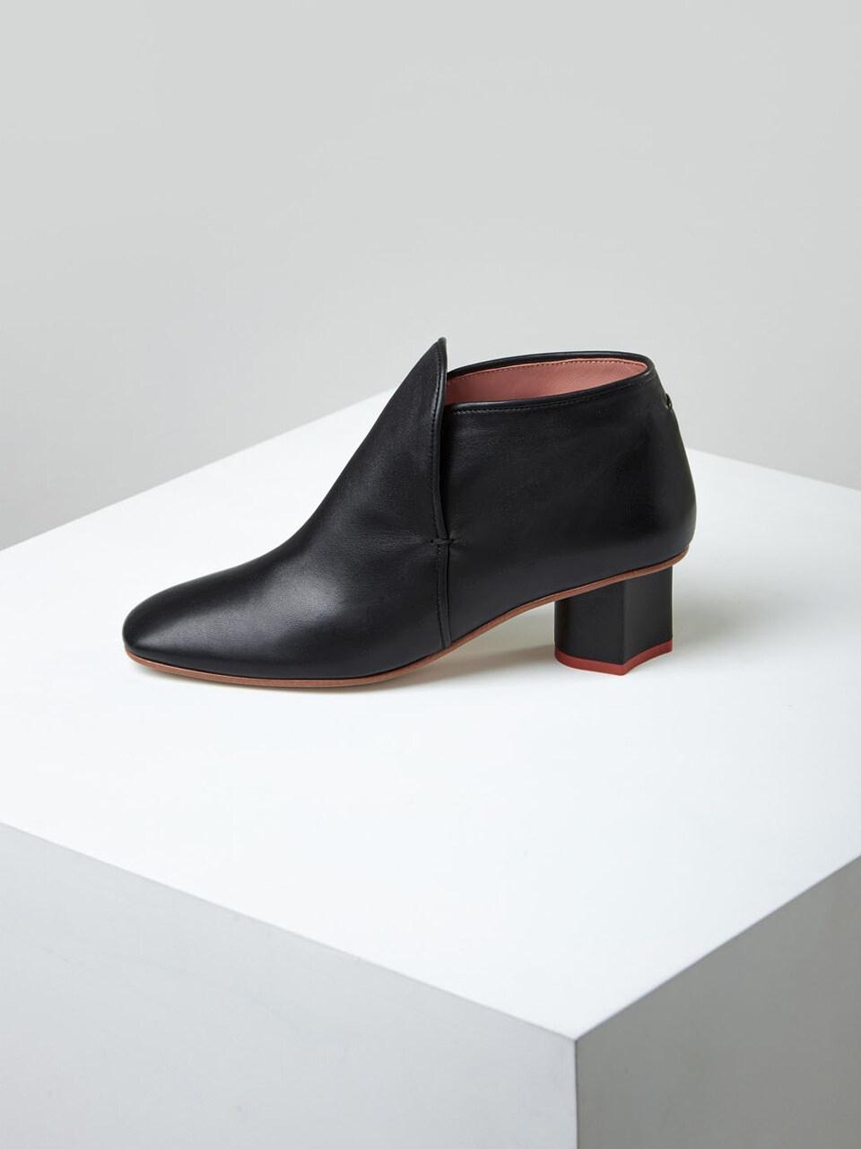 ARCHIVEPKE Slide Ankle Boots Deep Sleep Black Garmentory