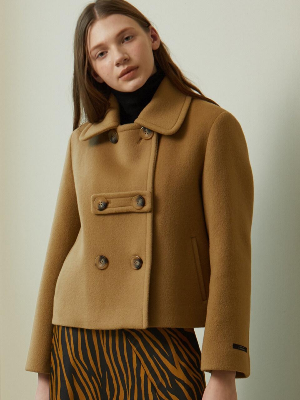 あ*ろ様 Brook Short Wool Like Jacket Beige ZARA NEW WOMAN DOUBLE-FACED SHORT JACKET ALL SIZES REF. Mink