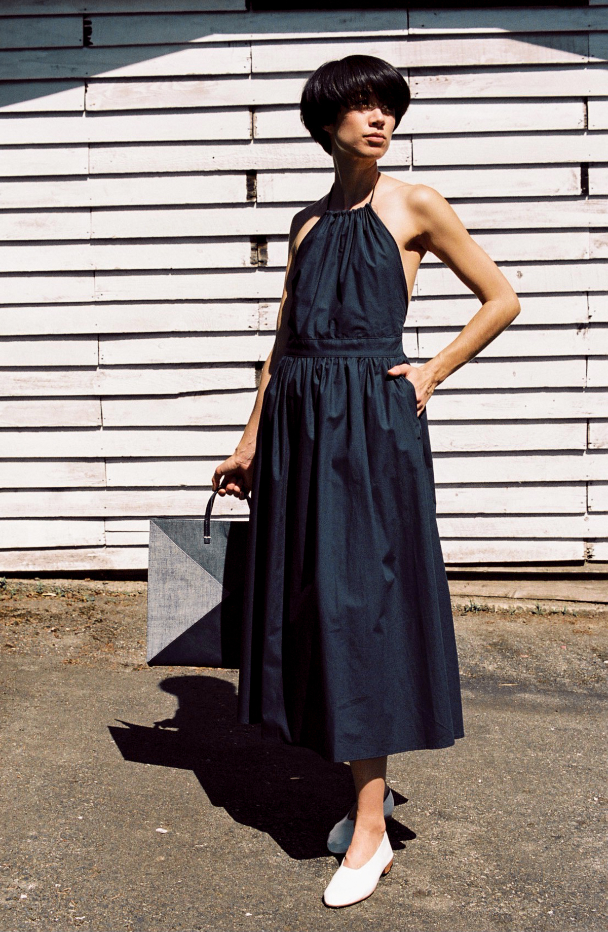 Objects Without Meaning High Neck Dress - navy | Garmentory