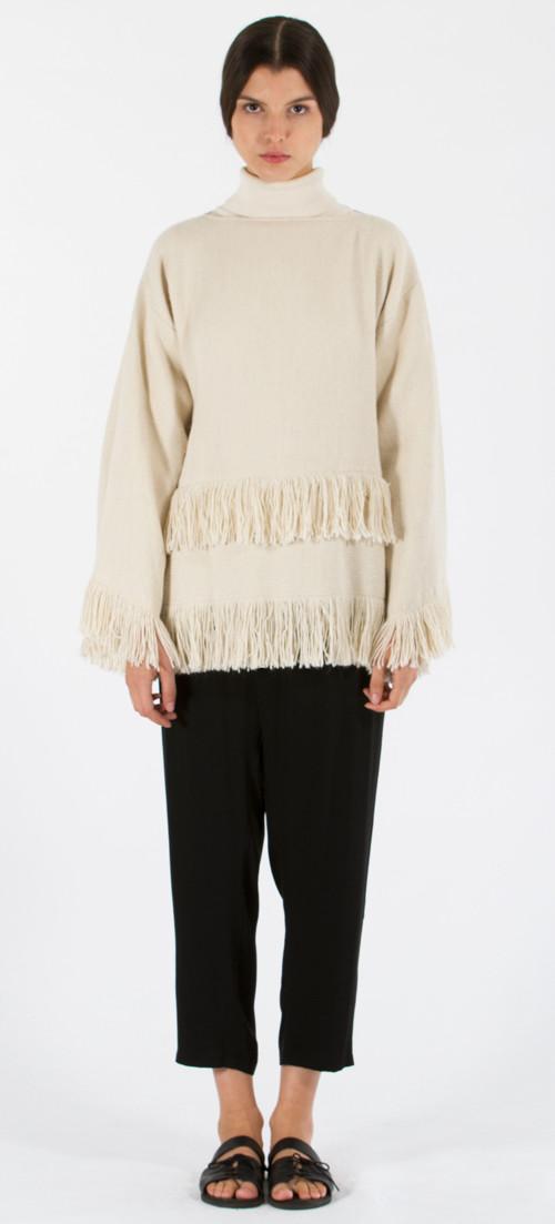 Voz Fringe Top - Ivory Voz Fringe Top - Ivory