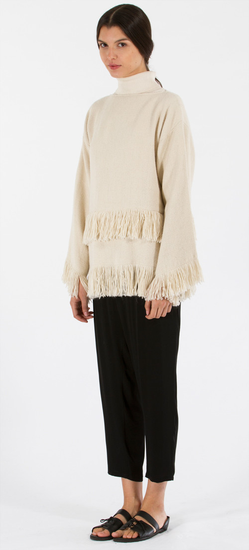 Voz Fringe Top - Ivory Voz Fringe Top - Ivory