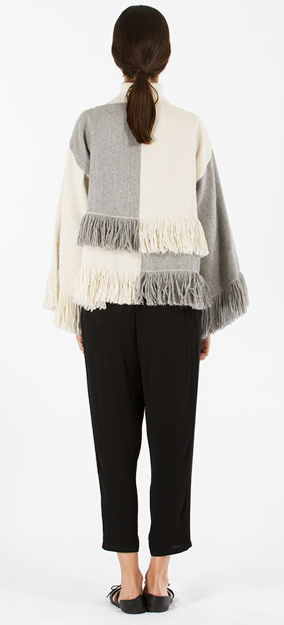 Voz Fringe Top Colorblock Voz Fringe Top Colorblock