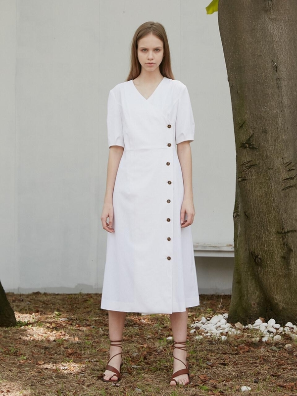 lauren ralph lauren matte jersey surplice dress Lauren Ralph Lauren Surplice Jersey Dress main image 1