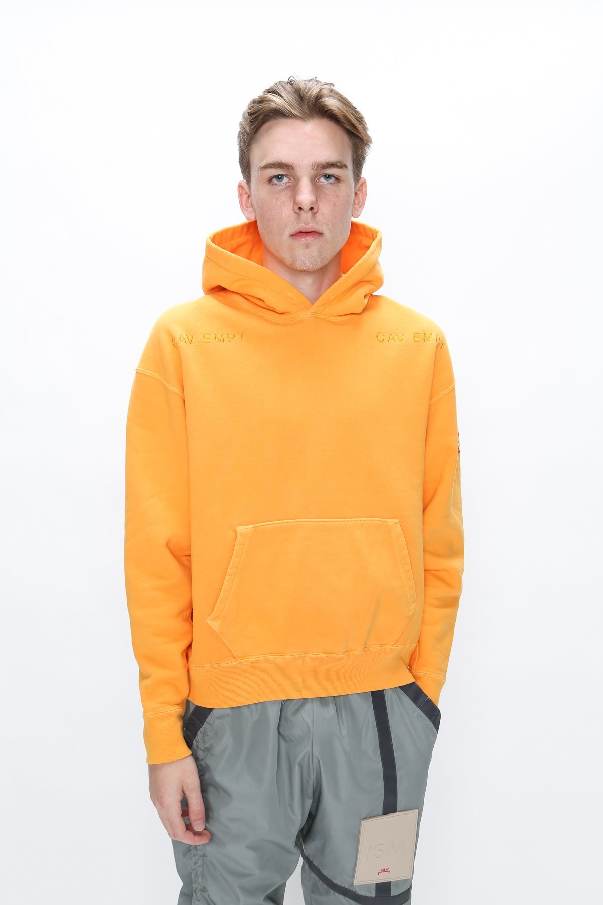 Cav Empt Overdye Wire Mesh Heavy Hoodie - Orange | Garmentory