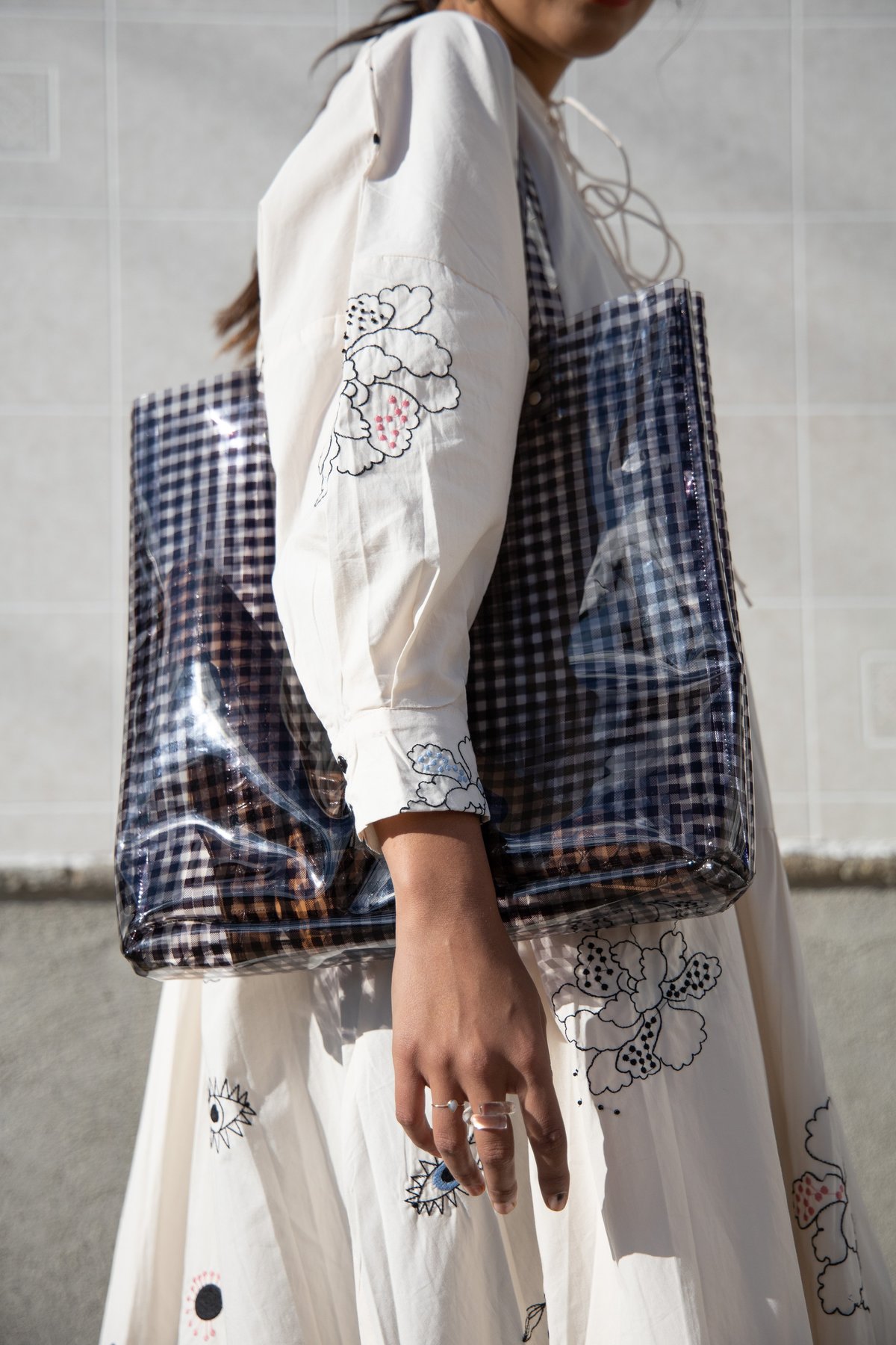 Mr. Larkin Short Nadine Tie Dress Embroidery - Image 2 of 6