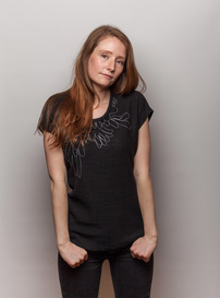 Anna Kari Embroidered Slouch Tee Anna Kari Embroidered Slouch Tee