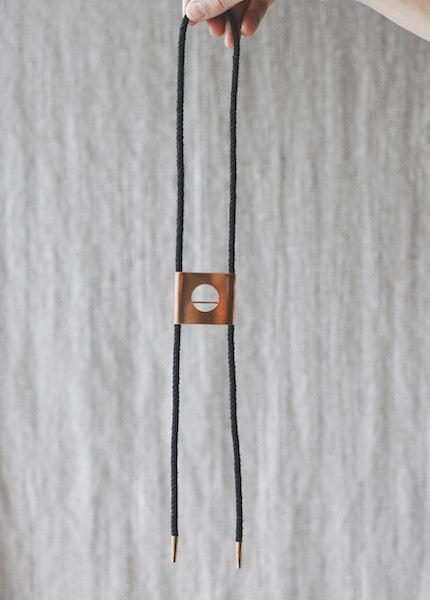 REIFhaus - Eclipse Bolo Necklace in Black REIFhaus - Eclipse Bolo Necklace in Black