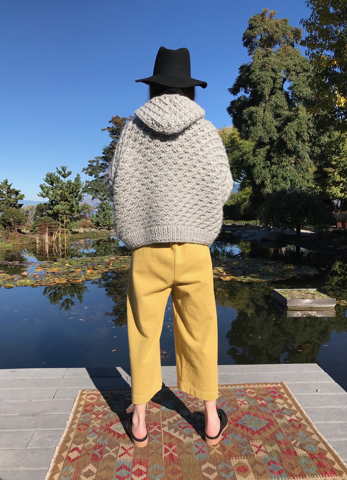 I love Mr Mittens Daisy Hooded Bomber Wool - Light Grey | Garmentory