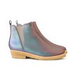 Sydney Brown Crepe Ankle Boot - Matte Iridescent - Thumbnail 1