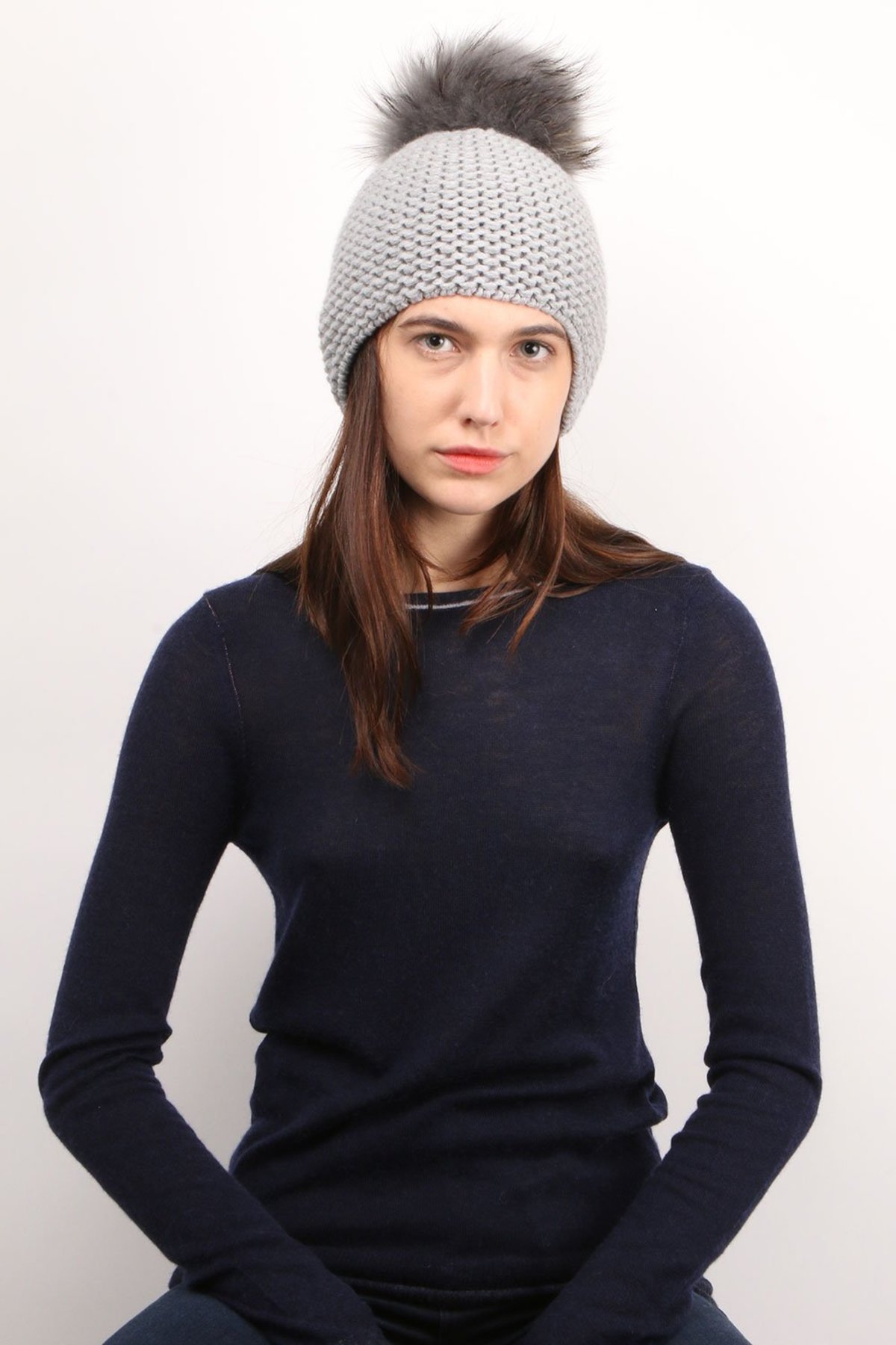 Inverni Beanie - Light Grey - Image 2 of 2