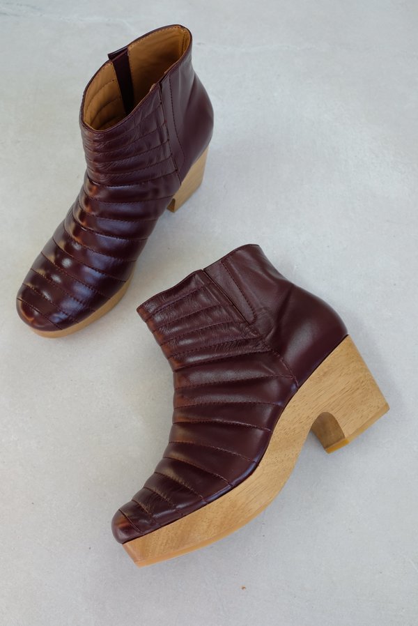 Beklina Ribbed Boot Clog - Baya Beklina Ribbed Boot Clog - Baya