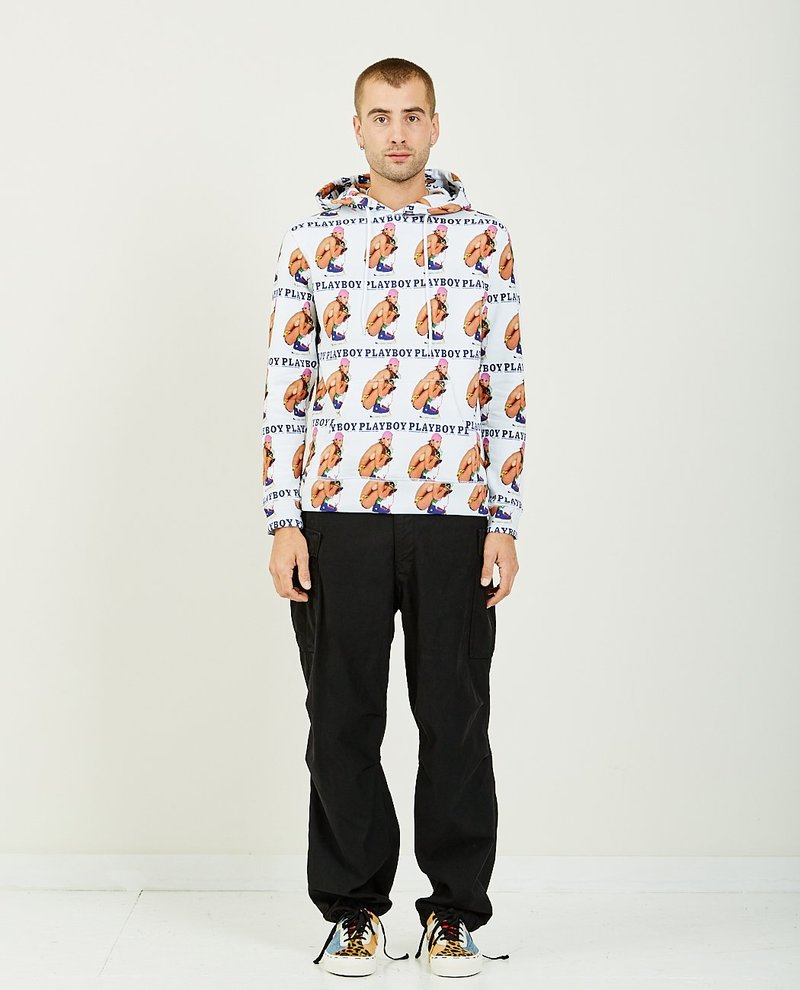 SOULLAND MEETS PLAYBOY SURREY HOODIE - WHITE | Garmentory