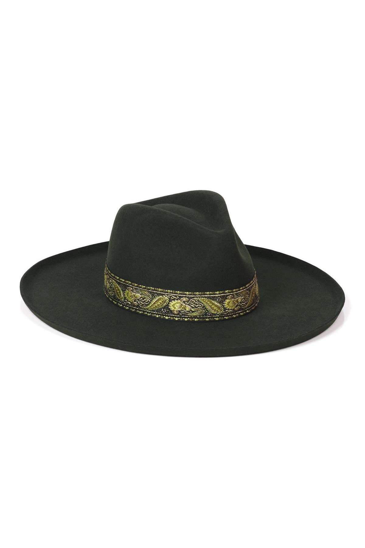 Lack of Color Melodic Fedora - Forest Green | Garmentory display picture 1