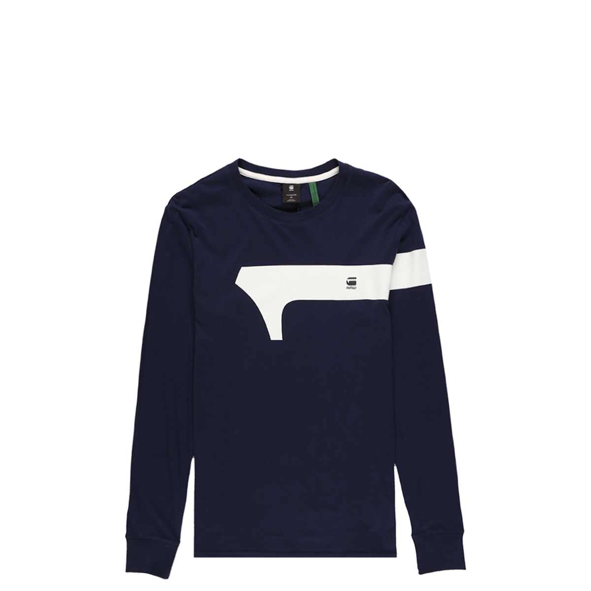 Mens Tshirts G Star Long Sleeve Shirt G-Star Base Ribbed Neck