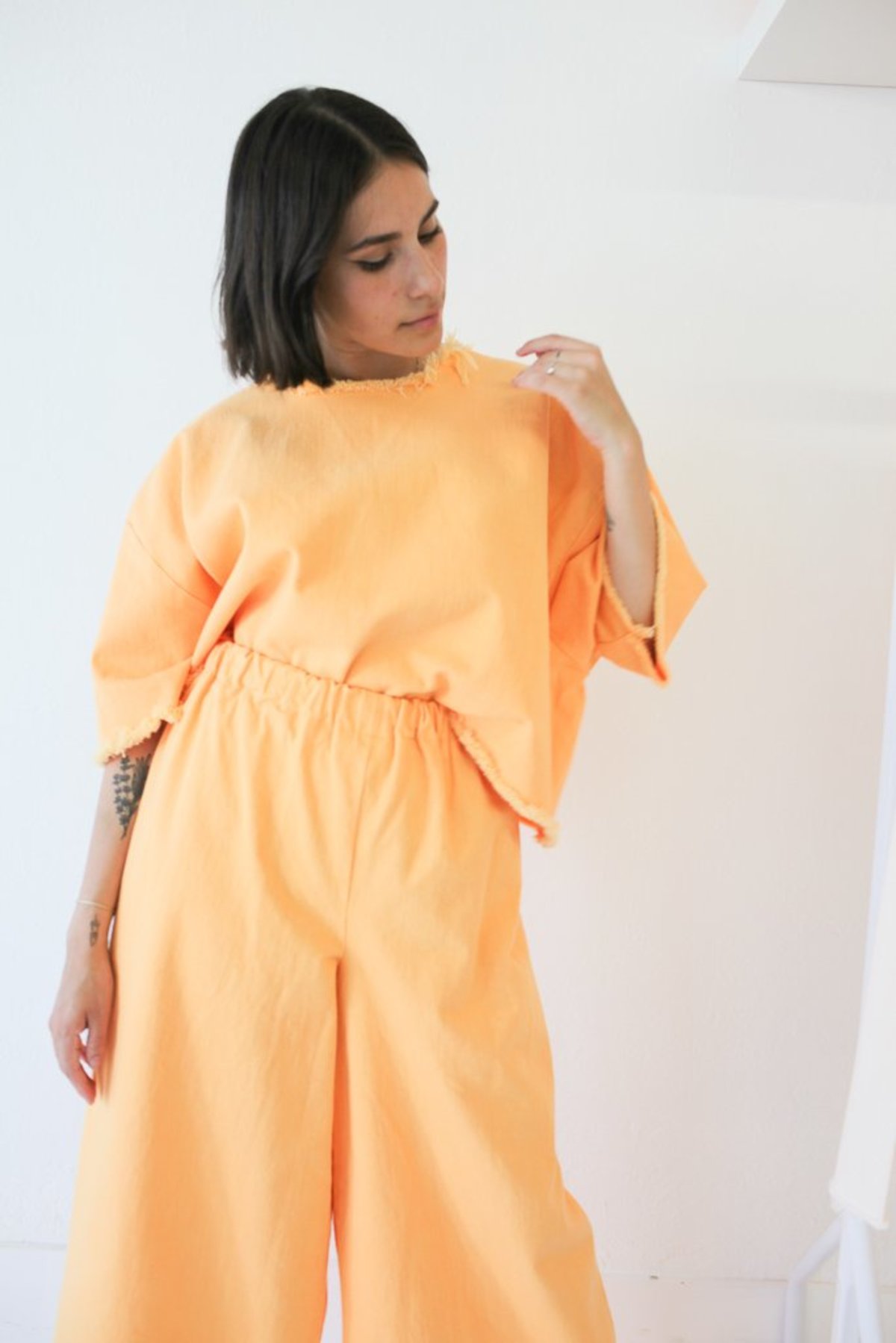 Ashley Rowe Long Pant - Tangerine - Image 1 of 3