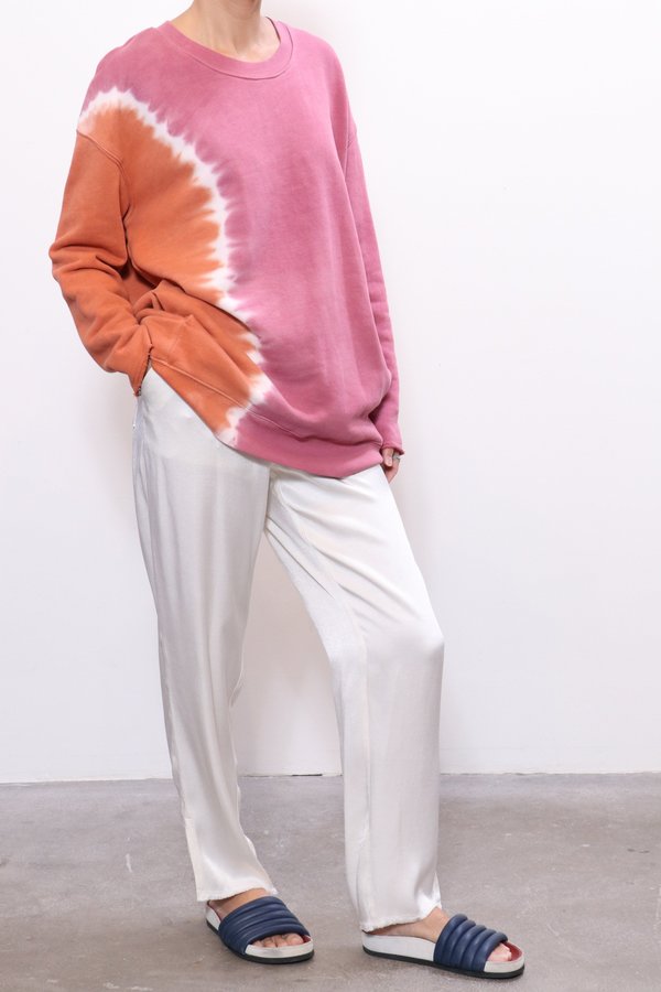 Allegra Terry Striped Sweatshirt