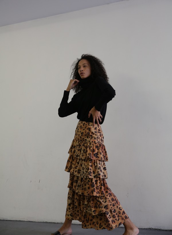 MARA HOFFMAN MARZIA SKIRT - LEOPARD MARA HOFFMAN MARZIA SKIRT - LEOPARD